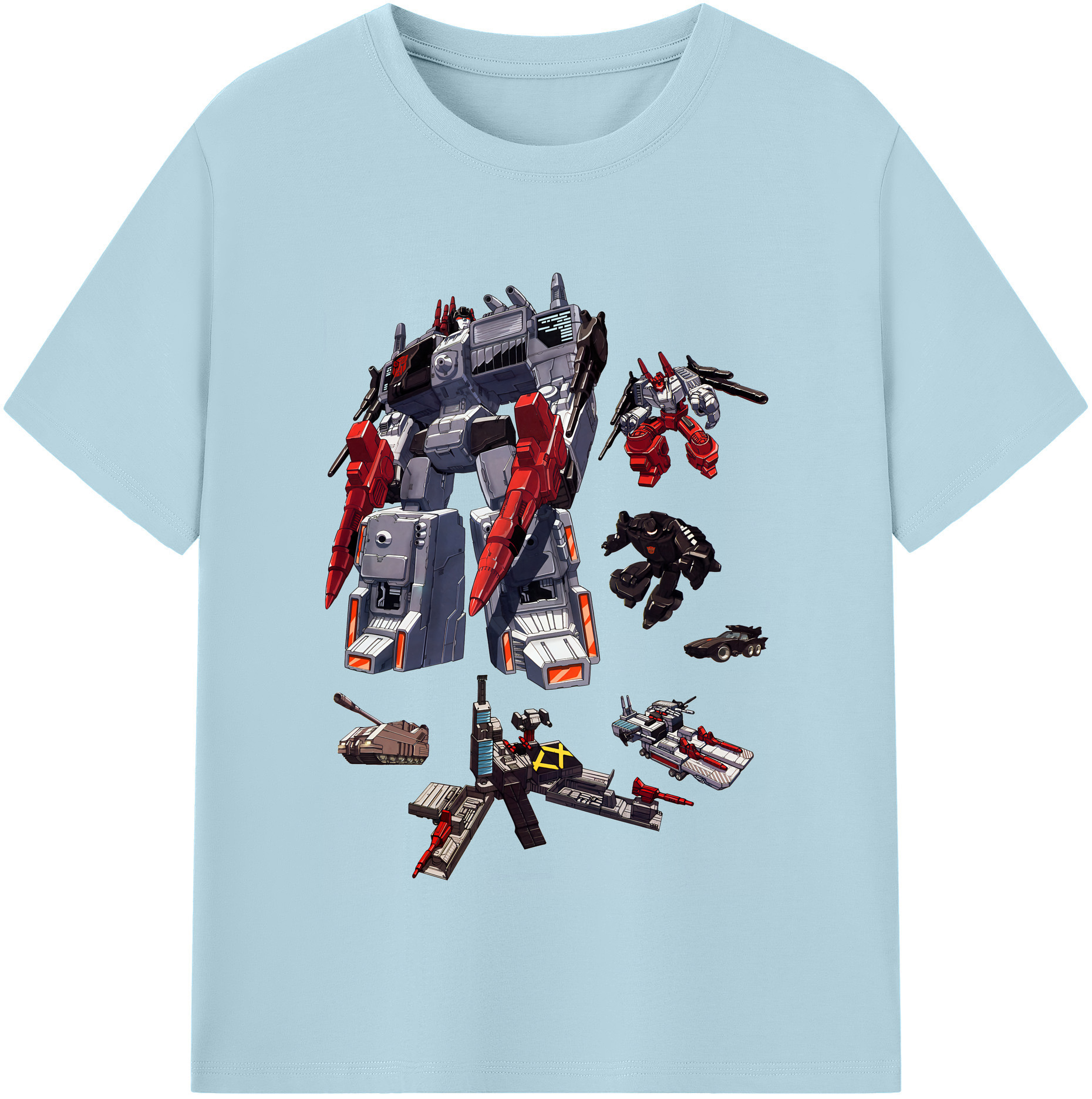 （画像用） Transformers トランスフォーマー 綿100％半袖Tシャツ（フロントプリント）